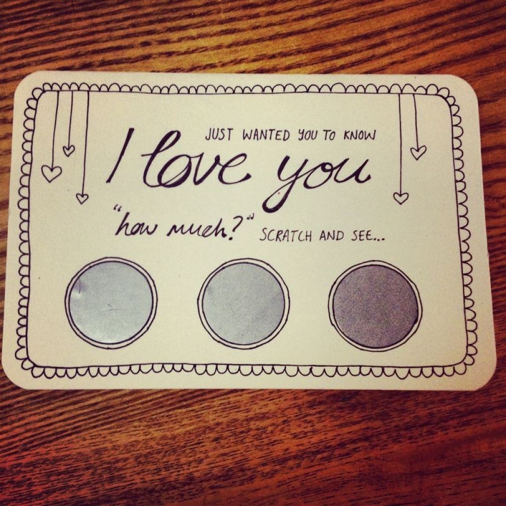 Die cut scratch off card